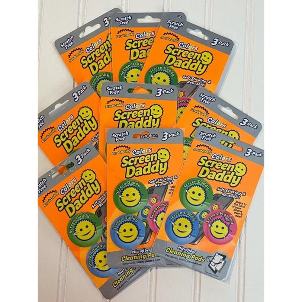 Scrub Daddy Screen Daddy Microfiber Cleaning Pads Cloth Glasses Phones 9-Pack=27